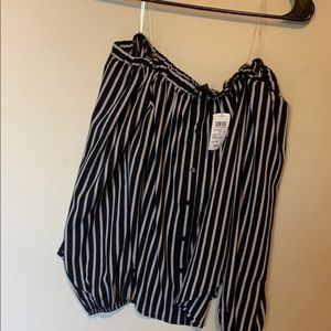 Med off sleeve blouse